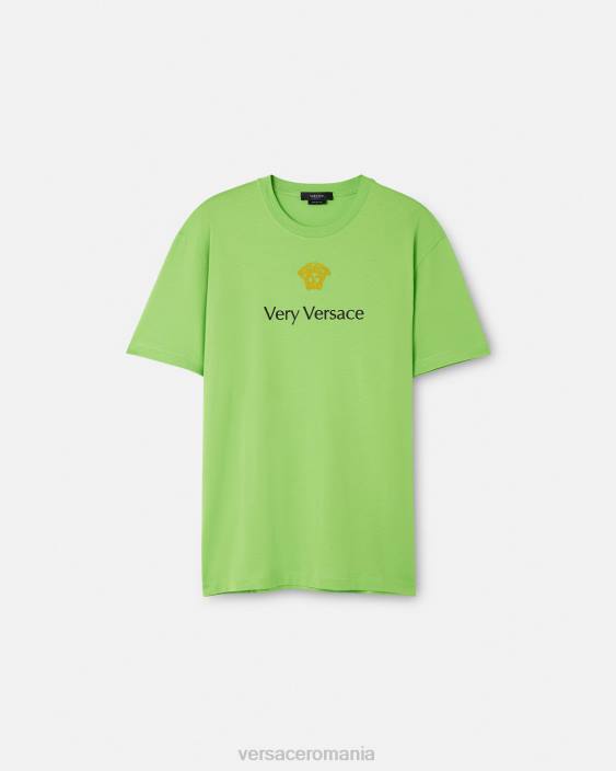 verde tricou Versace bărbați îmbrăcăminte 40L61387