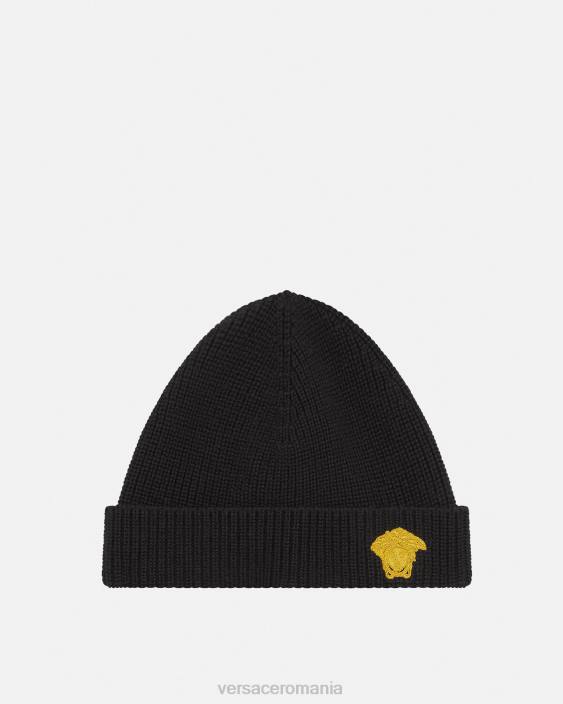 negru beanie cu medusa Versace copii accesorii 40L62073