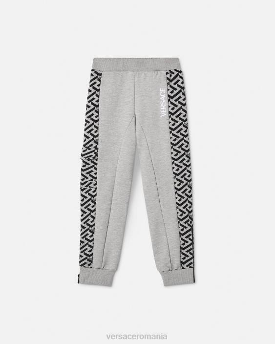 gri la greca sweatpants Versace copii îmbrăcăminte 40L62114