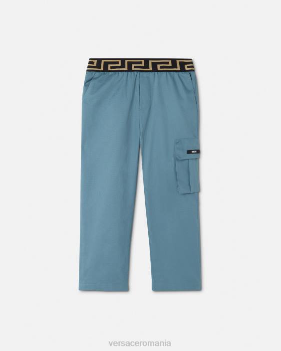 albastru pantaloni greci Versace copii îmbrăcăminte 40L62093