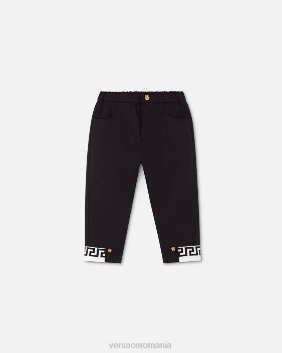 negru pantaloni bebe greca Versace copii îmbrăcăminte 40L61906