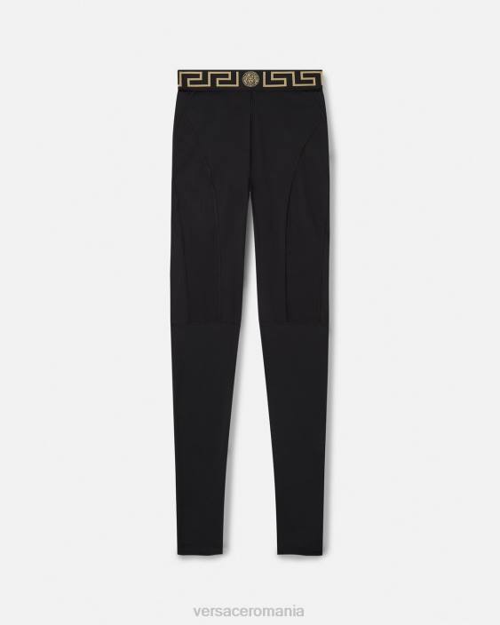 negru leggings greca Versace femei îmbrăcăminte 40L6235