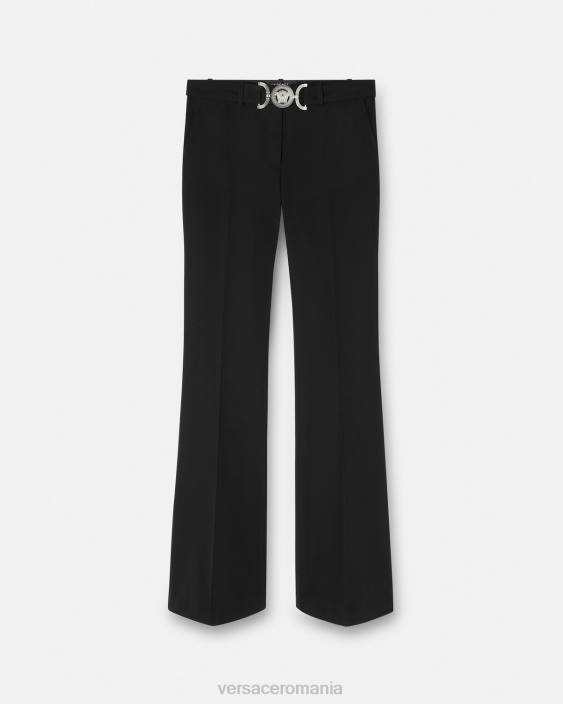 negru pantaloni medusa '95 Versace femei îmbrăcăminte 40L6118