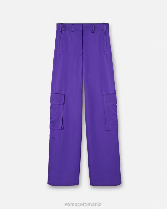 violet pantaloni cargo largi Versace femei îmbrăcăminte 40L6210