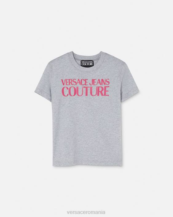 gri tricou cu logo Versace femei îmbrăcăminte 40L62171