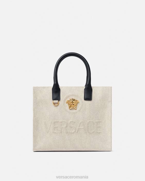 bej geantă tote mică la medusa Versace femei saci 40L6330