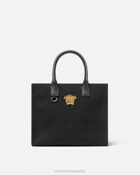 negru geantă tote mică la medusa Versace femei saci 40L6331