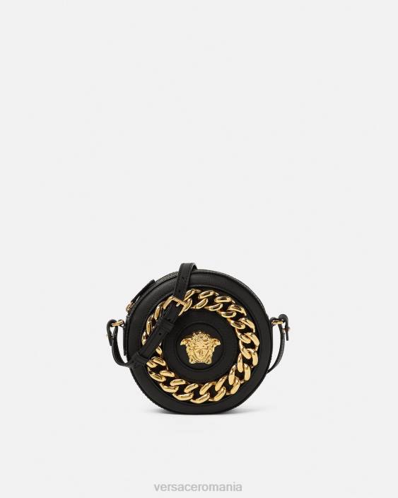 negru geanta camera rotunda la medusa Versace femei saci 40L6355