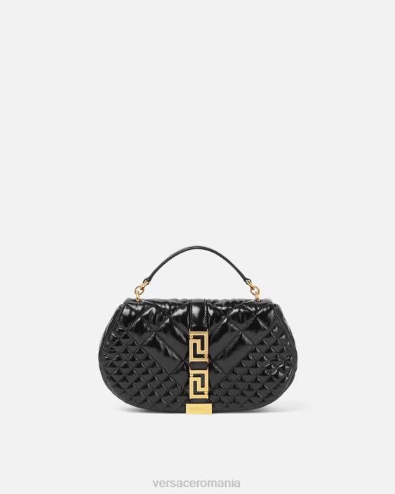 negru geanta de umar zeita greca Versace femei saci 40L6246