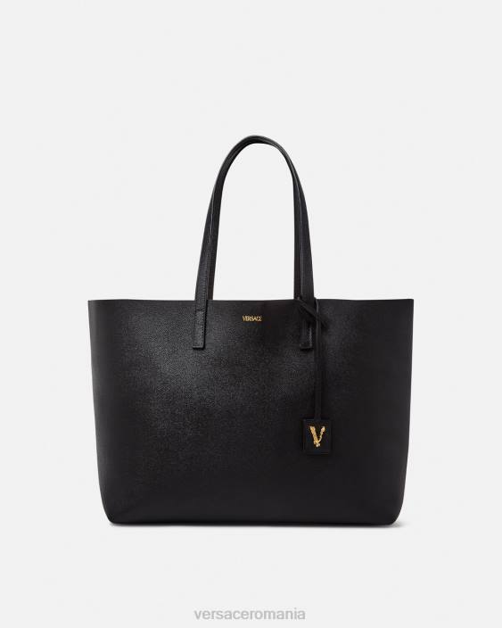 negru geantă tote virtus Versace femei saci 40L6379